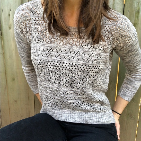 I jeans by Buffalo sparkle low high crop sweater - Picture 2 of 16